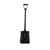 Square Shovel or Digging Hoe with Steel Handle for Gardening
